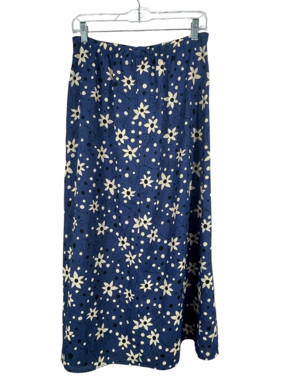 Vintage Jonathan Martin Rayon Floral Button Front Midi Skirt USA Medium - Picture 3 of 11